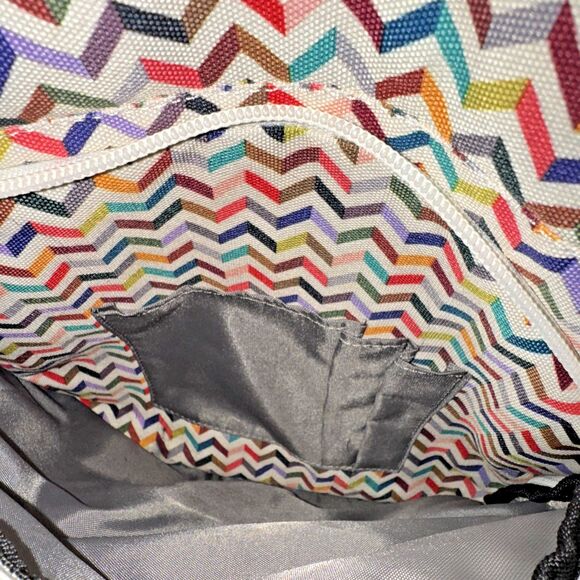 KAVU Troe Outdoor Wear Backpack Book Bag Chevron colorful - Picture 8 of 10